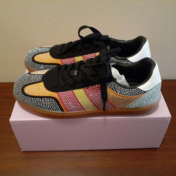 Berness Lennon Rhinestone Sneakers - Picture 8 of 12